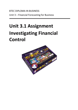 BTEC Unit 3.1 Assignment Brightsparks