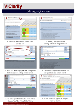 Editing-a-Question Editing a Question