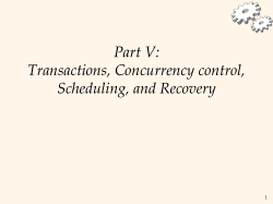 Overview of Transaction Management