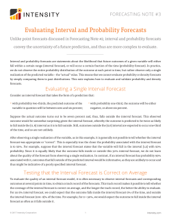 Evaluating Interval and Probability Forecasts