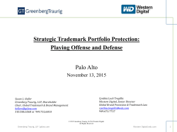 Strategic Trademark Portfolio Protection: Playing Offense and Defense