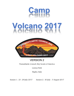 Camp Volcano Leaders` Guide 2017