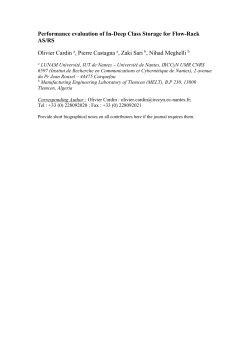 Performance evaluation of In-Deep Class Storage for Flow