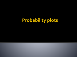 probability plots