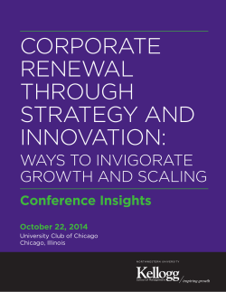corporate renewal through strategy and innovation