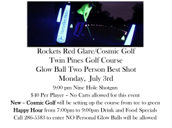 Glow Ball - Cedar Rapids Golf