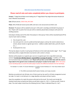 Please read all rules and notes completely before you choose to