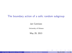 The boundary action of a sofic random subgroup