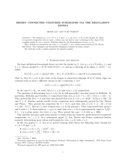 Highly connected coloured subgraphs via the Regularity Lemma