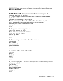 RUBENSTEIN, An Introduction to Human Geography