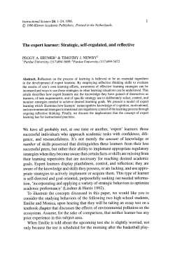 The expert learner: Strategic, self