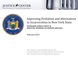 Improving Probation and Alternatives to Incarceration in New York