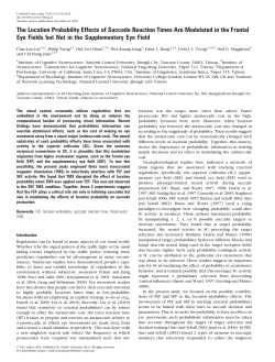 The Location Probability Effects of Saccade