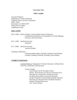 Coughlin, Mimi - Sacramento State