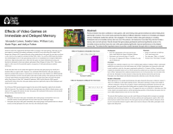 Effects of Video Games on Immediate and Delayed Memory