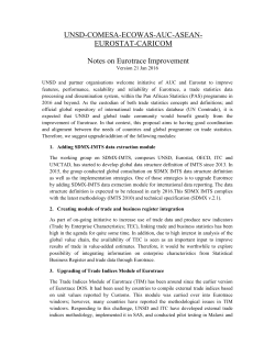 EUROSTAT-CARICOM Notes on Eurotrace
