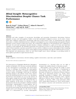Blind Insight: Metacognitive Discrimination Despite Chance Task