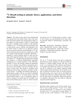 13C-Breath testing in animals: theory, applications, and future