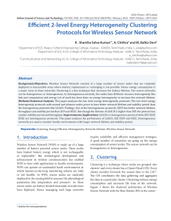 Efficient 2-level Energy Heterogeneity Clustering Protocols for