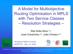 Traffic flows - INESC Coimbra