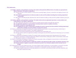 TEKS: Mathematics (1) Number, operation, and