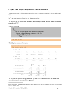 Logistic regression