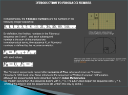 Introduction to Fibonacci number - Math-Around-the