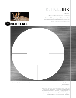 IHR - Nightforce Optics