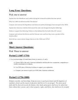 Use the passage above and your knowledge of US history to answer