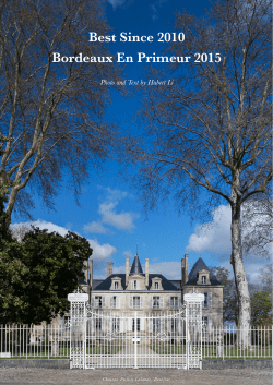 Best Since 2010 Bordeaux En Primeur 2015