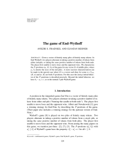 The game of End-Wythoff - Library