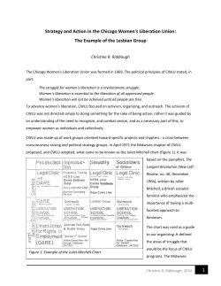 1 Strategy and Action in the Chicago Women`s Liberation Union