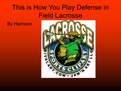 This is How you play Field Lacrosse