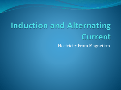 Induction and Alternating Current