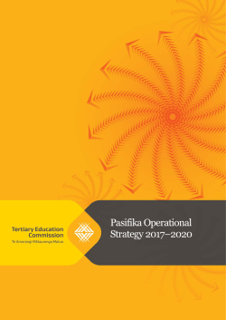Pasifika Operational Strategy 2017-2020