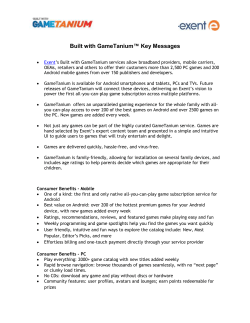 EXENT MANAGED SERVICES FACT SHEET