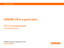 Earnings Release Q1 2017