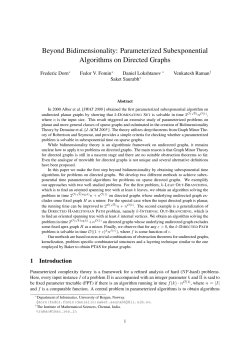 Parameterized Subexponential Algorithms on Directed Graphs