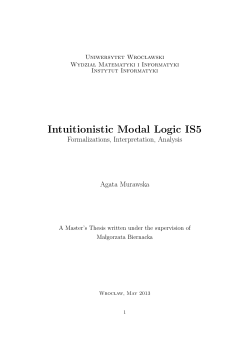 Intuitionistic Modal Logic IS5