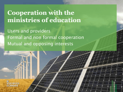 Annex C2.9 - Cooperation with the ministries of education