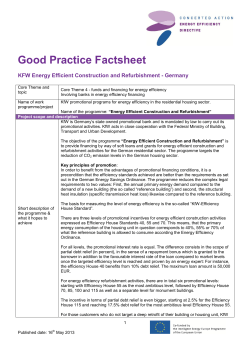 Good Practice Factsheet - Concerted Action