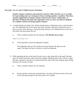7th Grade - Sec 4.1 and 4.2 Skills Practice Worksheet Negative