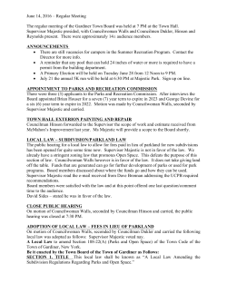 June 14, 2016 - Town of Gardiner