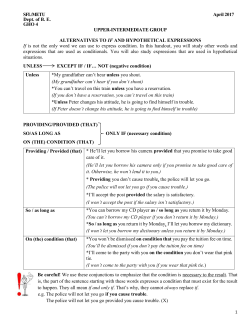 SFL/METU April 2017 Dept. of B. E. GHO 4 UPPER