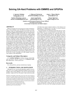 Solving GA-Hard Problems with EMMRS and GPGPUs