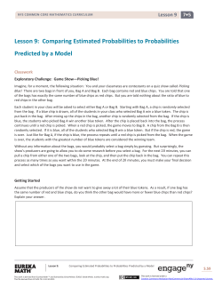 Grade 7 Mathematics Module 5, Topic B, Lesson 9