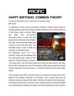 PACIFIC | Happy Birthday, Common Theory