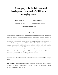 A new player in the international development