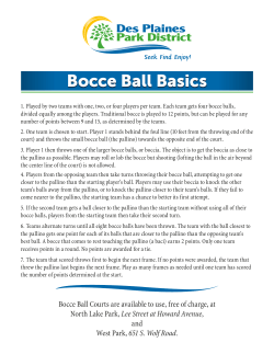 Bocce Ball Basics