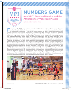 NUMBERS GAME - AVCA Phenom